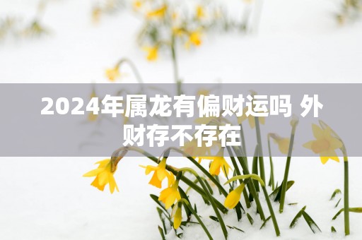 2025年属龙有偏财运吗 外财存不存在