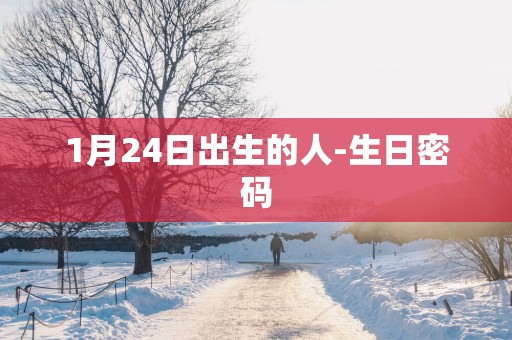 1月24日出生的人-生日密码