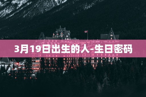 3月19日出生的人-生日密码