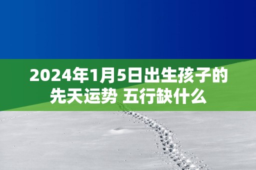 2025年1月5日出生孩子的先天运势 五行缺什么