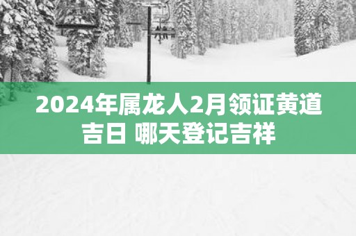 2025年属龙人2月领证黄道吉日 哪天登记吉祥