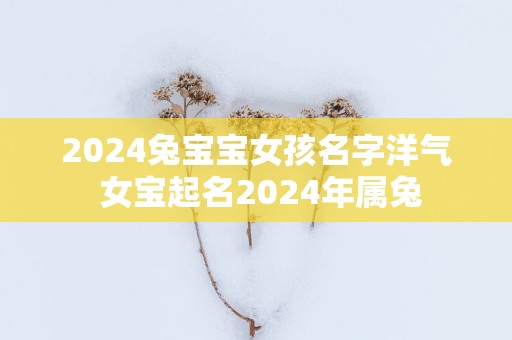 2024兔宝宝女孩名字洋气 女宝起名2024年属兔