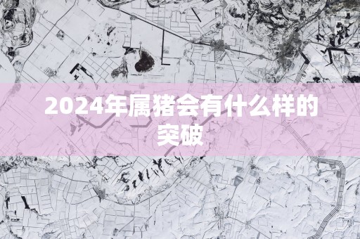 2025年属猪会有什么样的突破