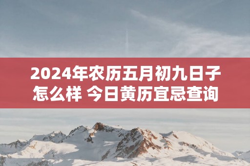 2025年农历五月初九日子怎么样 今日黄历宜忌查询