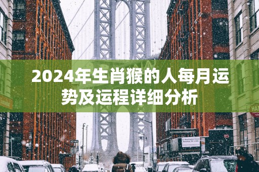 2025年生肖猴的人每月运势及运程详细分析