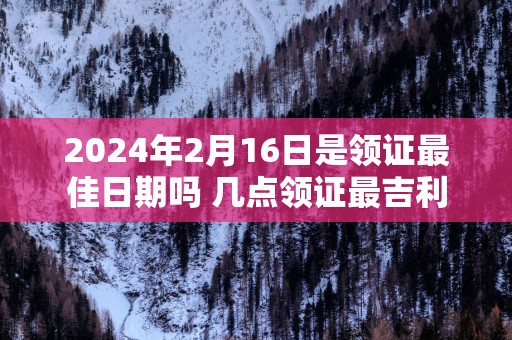2025年2月16日是领证最佳日期吗 几点领证最吉利