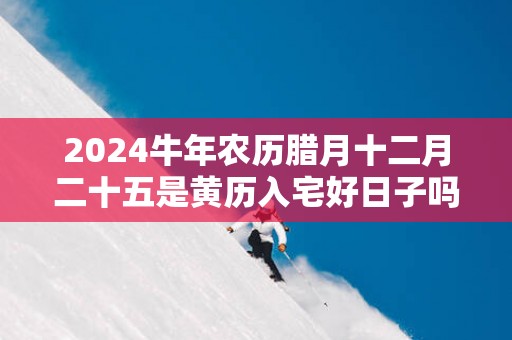 2025蛇年农历腊月十二月二十五是黄历入宅好日子吗