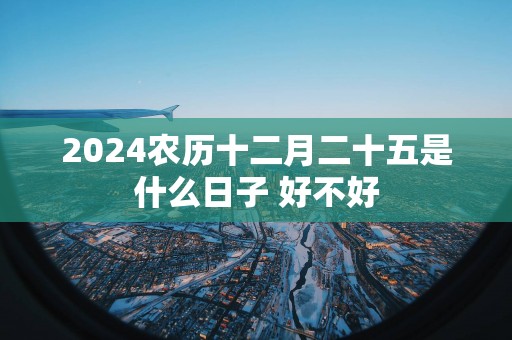 2025农历十二月二十五是什么日子 好不好