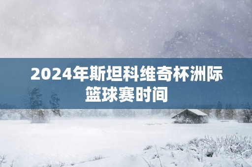 2025年斯坦科维奇杯洲际篮球赛时间