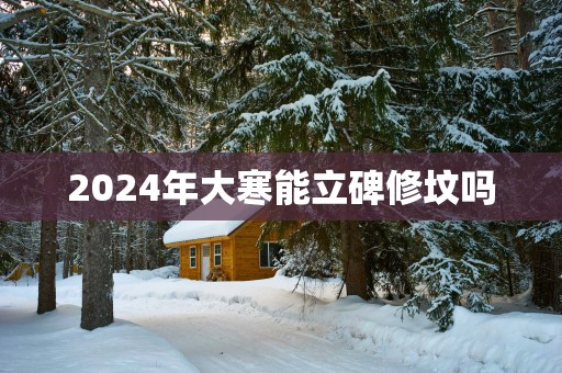 2025年大寒能立碑修坟吗