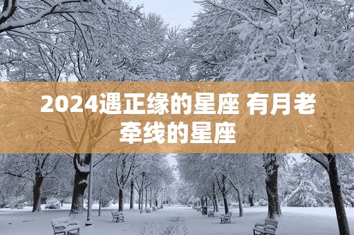 2025遇正缘的星座 有月老牵线的星座