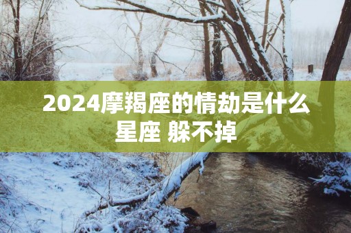 2025摩羯座的情劫是什么星座 躲不掉