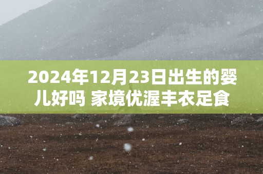 2025年12月23日出生的婴儿好吗 家境优渥丰衣足食