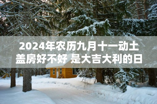 2025年农历九月十一动土盖房好不好 是大吉大利的日子吗