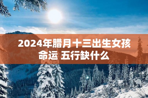 2025年腊月十三出生女孩命运 五行缺什么
