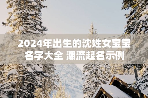 2025年出生的沈姓女宝宝名字大全 潮流起名示例