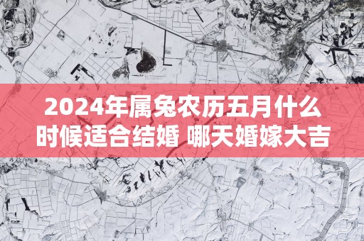 2025年属兔农历五月什么时候适合结婚 哪天婚嫁大吉大利