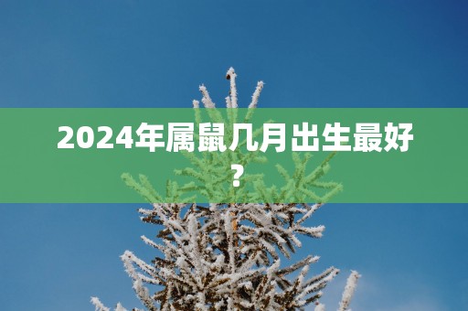 2025年属鼠几月出生最好？