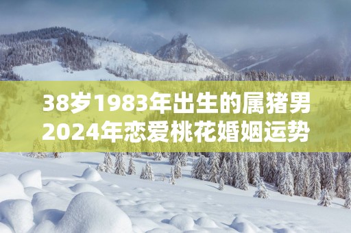 38岁1983年出生的属猪男2025年恋爱桃花婚姻运势走向分析