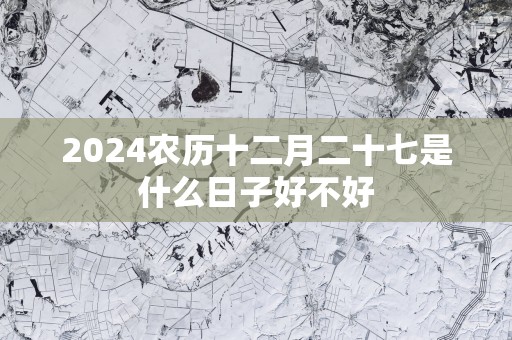 2025农历十二月二十七是什么日子好不好
