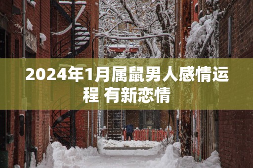 2025年1月属鼠男人感情运程 有新恋情
