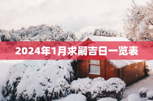 2025年1月求嗣吉日一览表