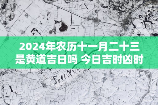2025年农历十一月二十三是黄道吉日吗 今日吉时凶时查询