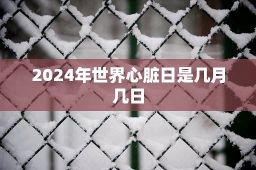 2025年世界心脏日是几月几日