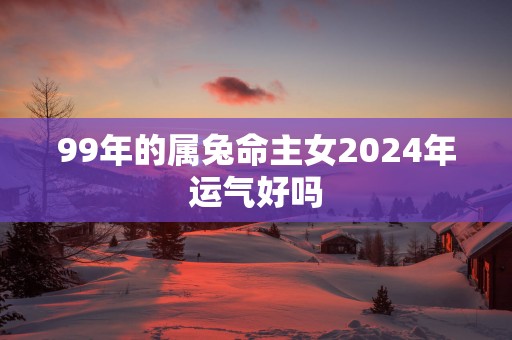 99年的属兔命主女2025年运气好吗