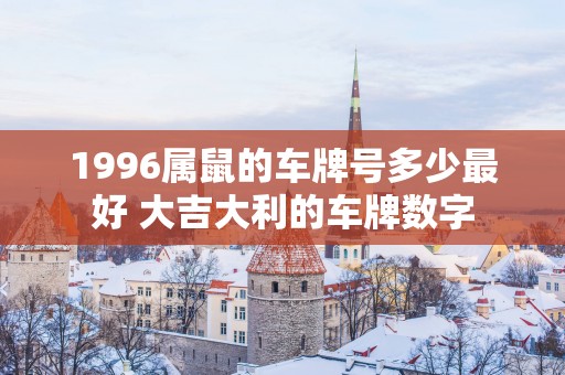 1996属鼠的车牌号多少最好 大吉大利的车牌数字