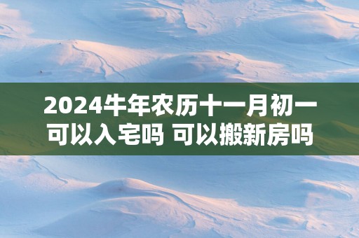 2024牛年农历十一月初一可以入宅吗 可以搬新房吗