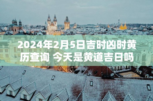 2025年2月5日吉时凶时黄历查询 今天是黄道吉日吗