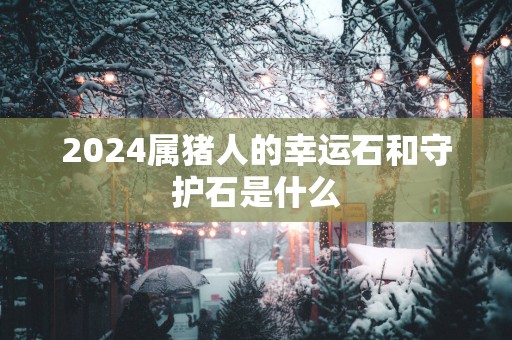 2025属猪人的幸运石和守护石是什么