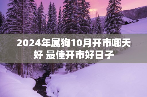 2025年属狗10月开市哪天好 最佳开市好日子