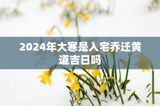 2025年大寒是入宅乔迁黄道吉日吗