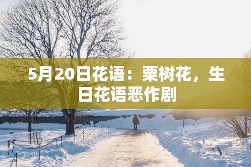 5月20日花语：粟树花，生日花语恶作剧