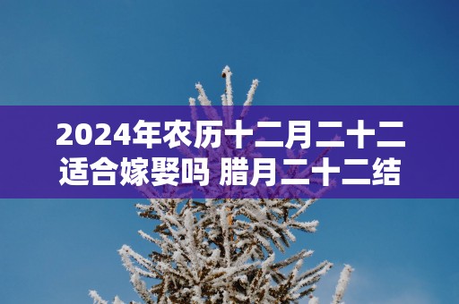 2025年农历十二月二十二适合嫁娶吗 腊月二十二结婚好吗