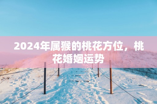 2025年属猴的桃花方位，桃花婚姻运势