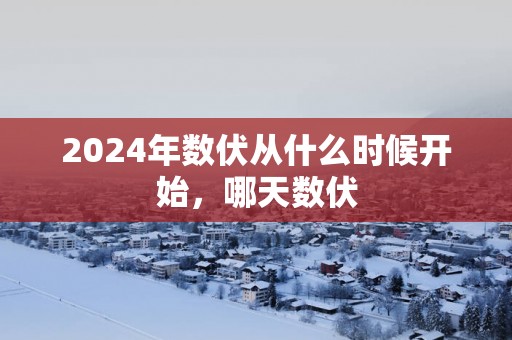 2025年数伏从什么时候开始，哪天数伏