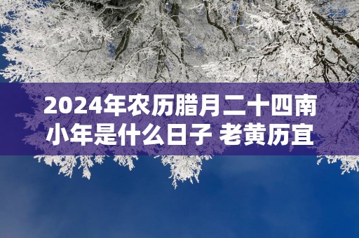 2025年农历腊月二十四南小年是什么日子 老黄历宜忌查询