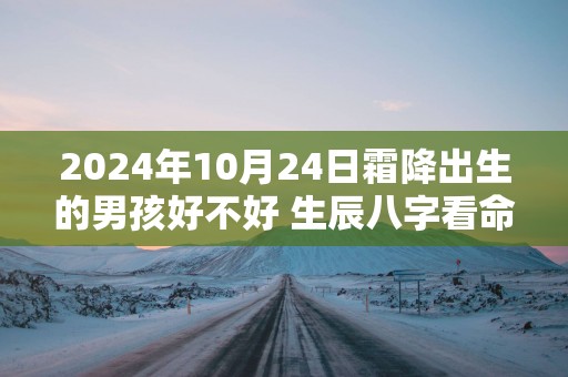 2025年10月24日霜降出生的男孩好不好 生辰八字看命