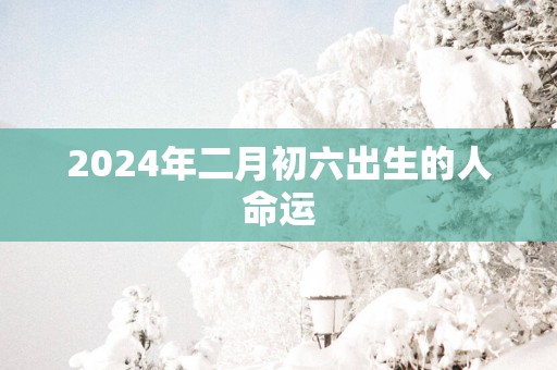 2025年二月初六出生的人命运