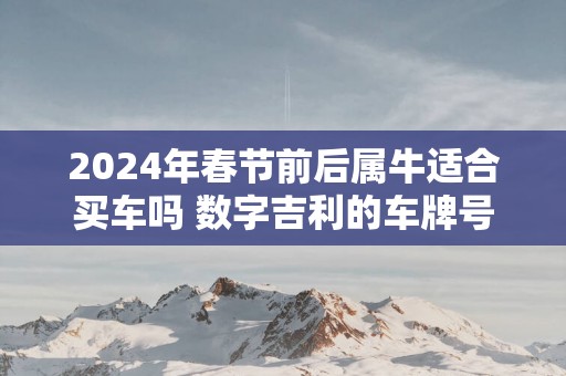 2025年春节前后属牛适合买车吗 数字吉利的车牌号 2025年春节前后属牛适合买车吗 数字吉利的车牌号