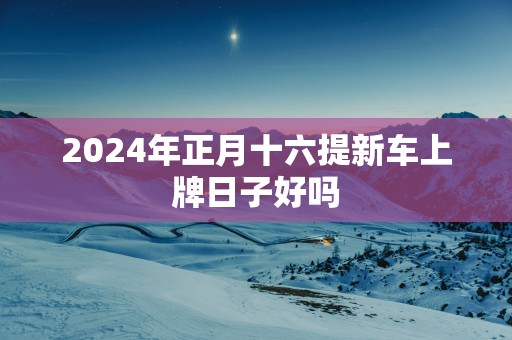 2025年正月十六提新车上牌日子好吗