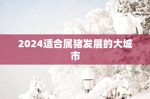 2025适合属猪发展的大城市