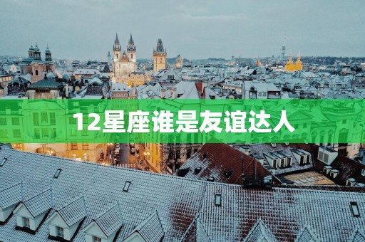 12星座谁是友谊达人