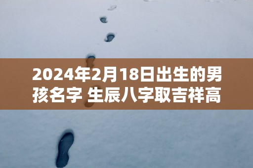 2025年2月18日出生的男孩名字 生辰八字取吉祥高分好名