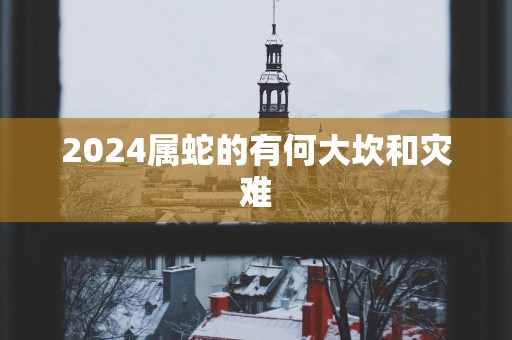 2025属蛇的有何大坎和灾难