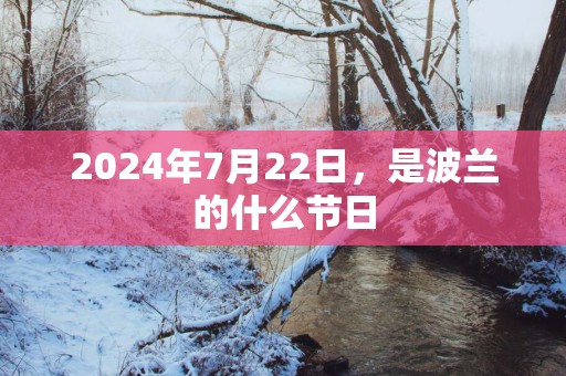 2025年7月22日，是波兰的什么节日