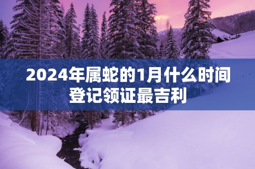 2025年属蛇的1月什么时间登记领证最吉利